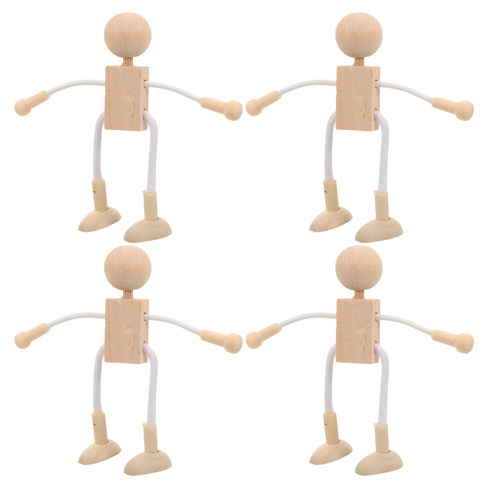 Kit de 4 Figuras de Madeira Fe - Art Craft Kit avaliação e preço