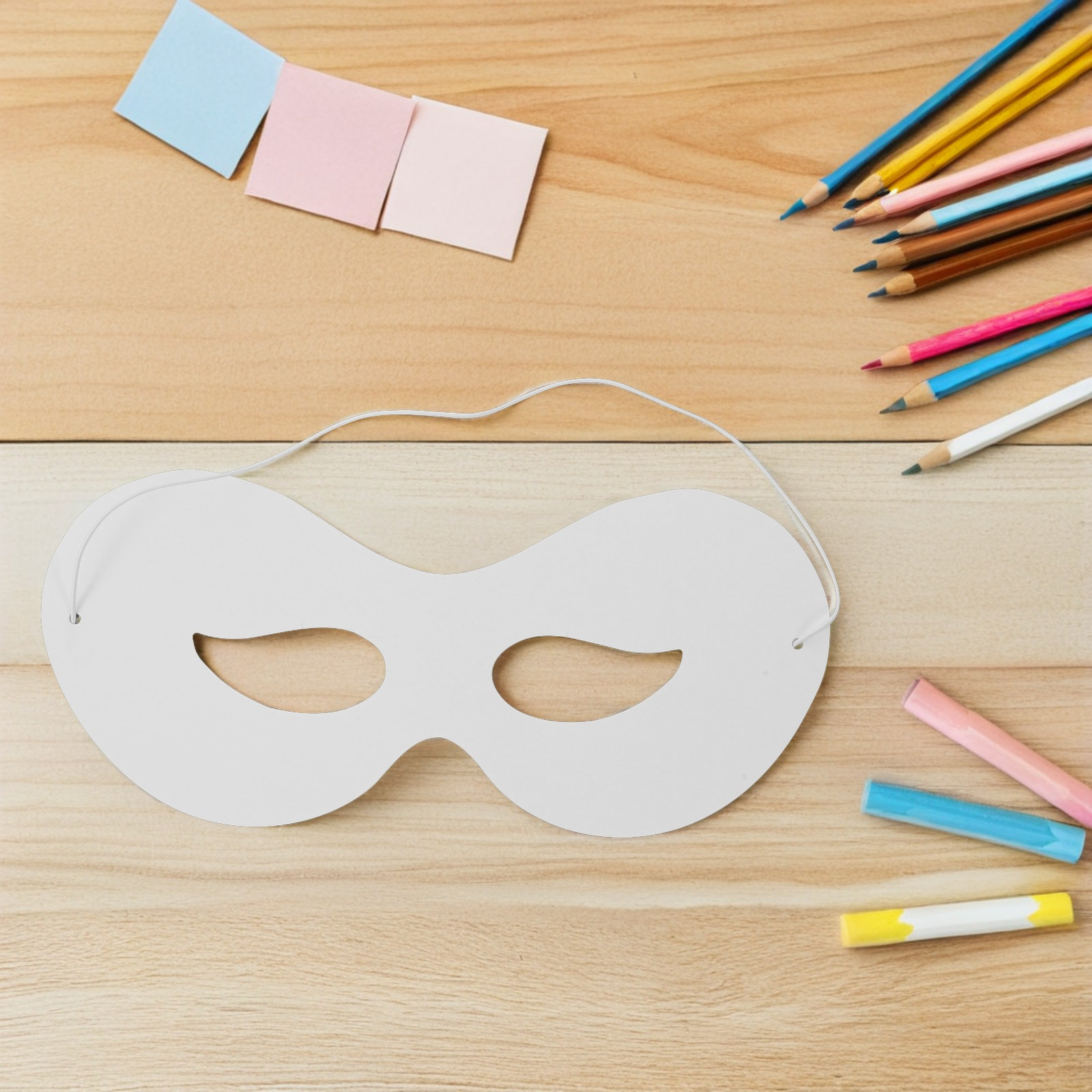 40 máscaras de papel branco pa - Art Craft With Paper avaliação e preço