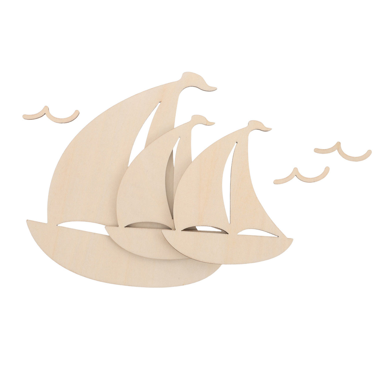 6 peças de recortes de madeira - Art And Craft For Nursery avaliação e preço