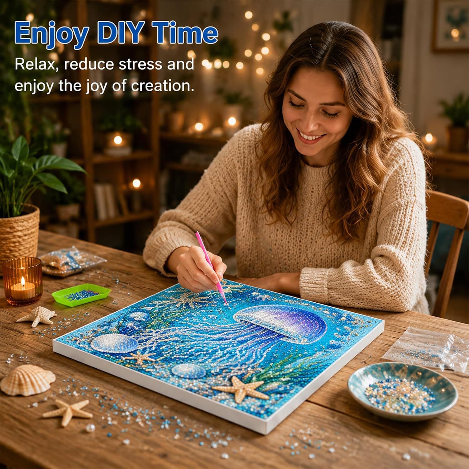 Kit de Artesanato com Pérolas  - Art Craft Kit avaliação e preço